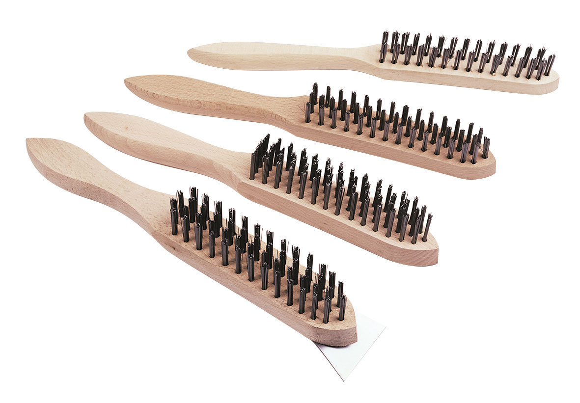 Spazzola con fili metallici su 4 righe serie 580