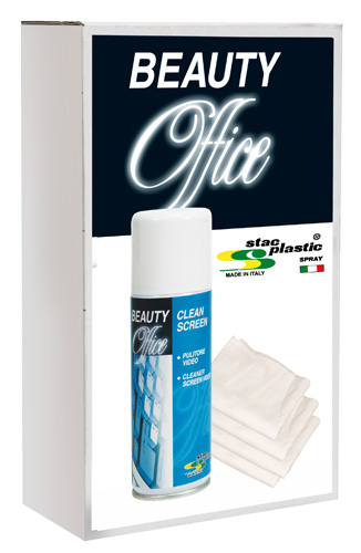 Stac_plastic 495338252 Spray kit monitor 1clean-screen 200ml+10 clothes