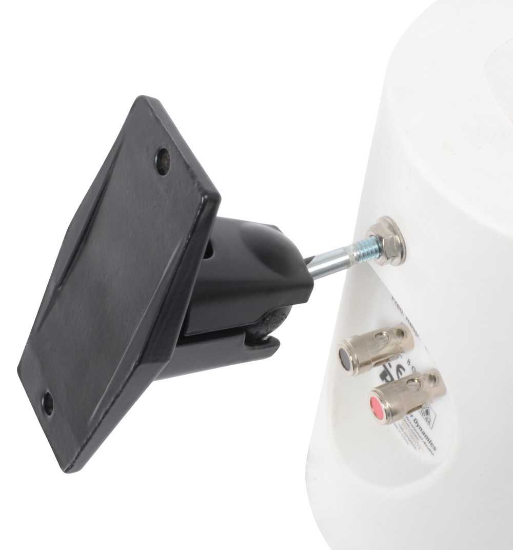 Set 2 supporti da parete per casse acustiche, colore nero