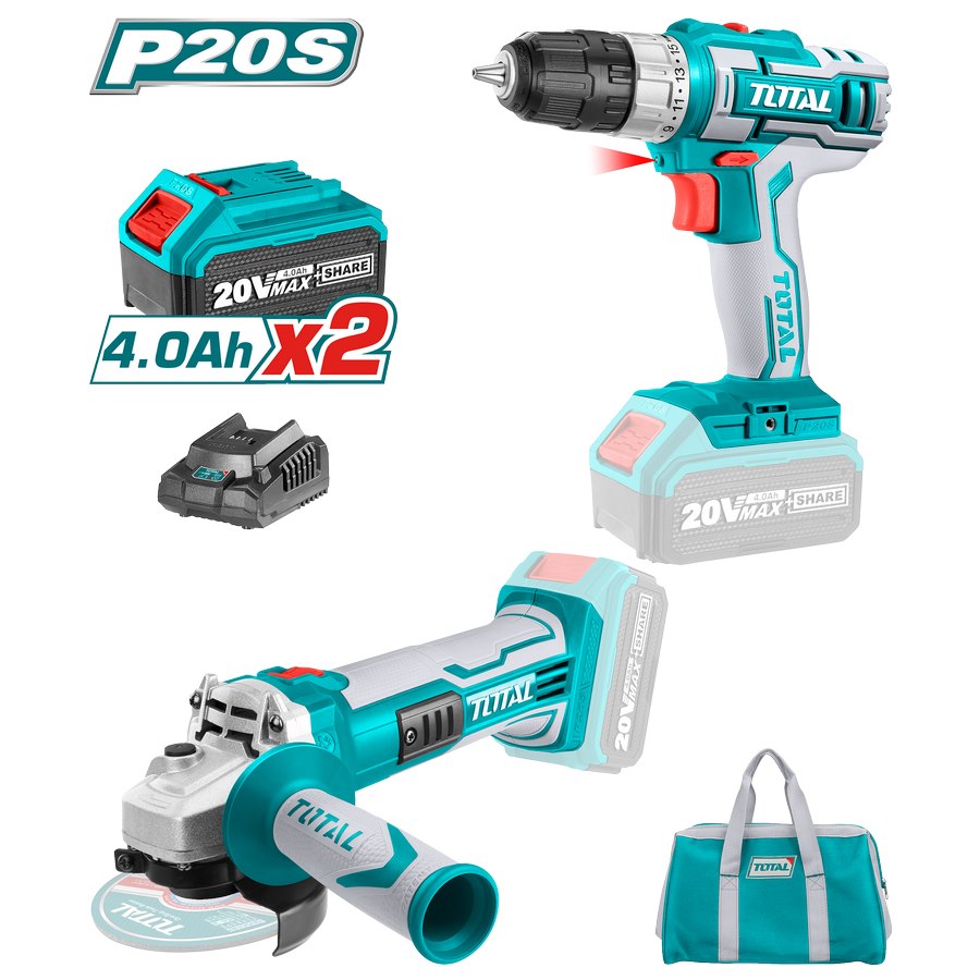 Kit Trapano e Smerigliatrice - One Battery TCKLI2009