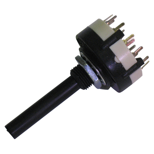 Commutatore rotativo 3vie - 4posizioni 0,3a-125v per c.s. SR26P-1-3-4