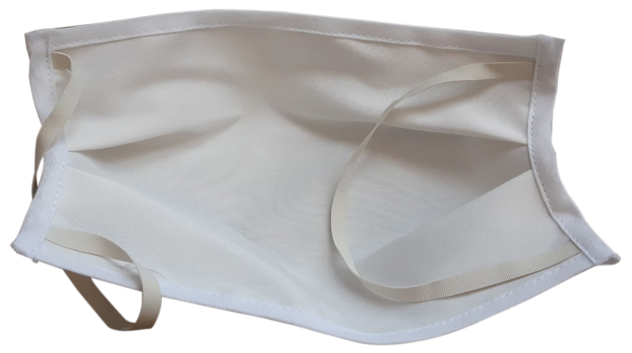 Mascherina facciale in tessuto lavabile POL a due strati con elastici auricolari