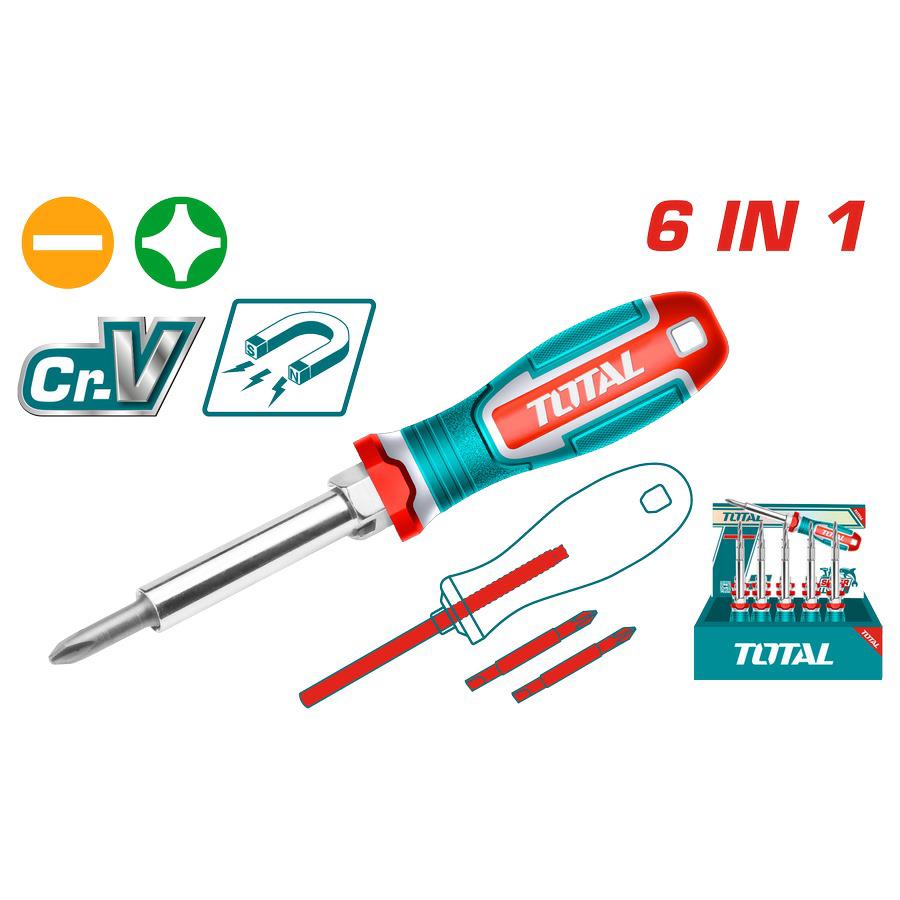 6-in-1 Interchangeable Screwdriver Set THT2506076