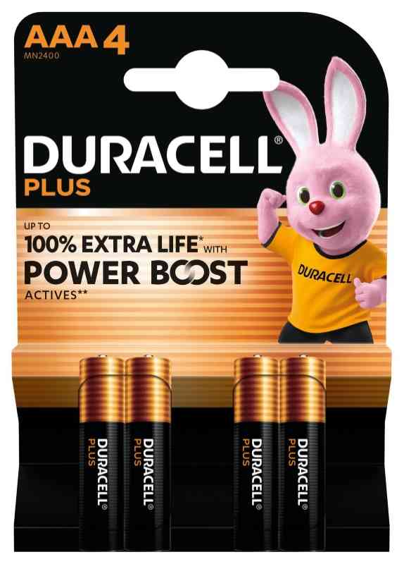 Duracell Plus Power Boost bl. da 4 Ministilo (AAA) MN2400 - LR03