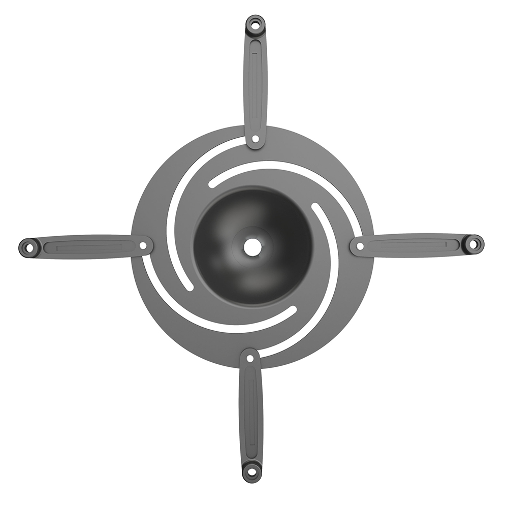 Supporto da soffitto per videopriettori. Distanza da soffitto di 135mm, colore nero, Mod. SP-IR-CEILING-135