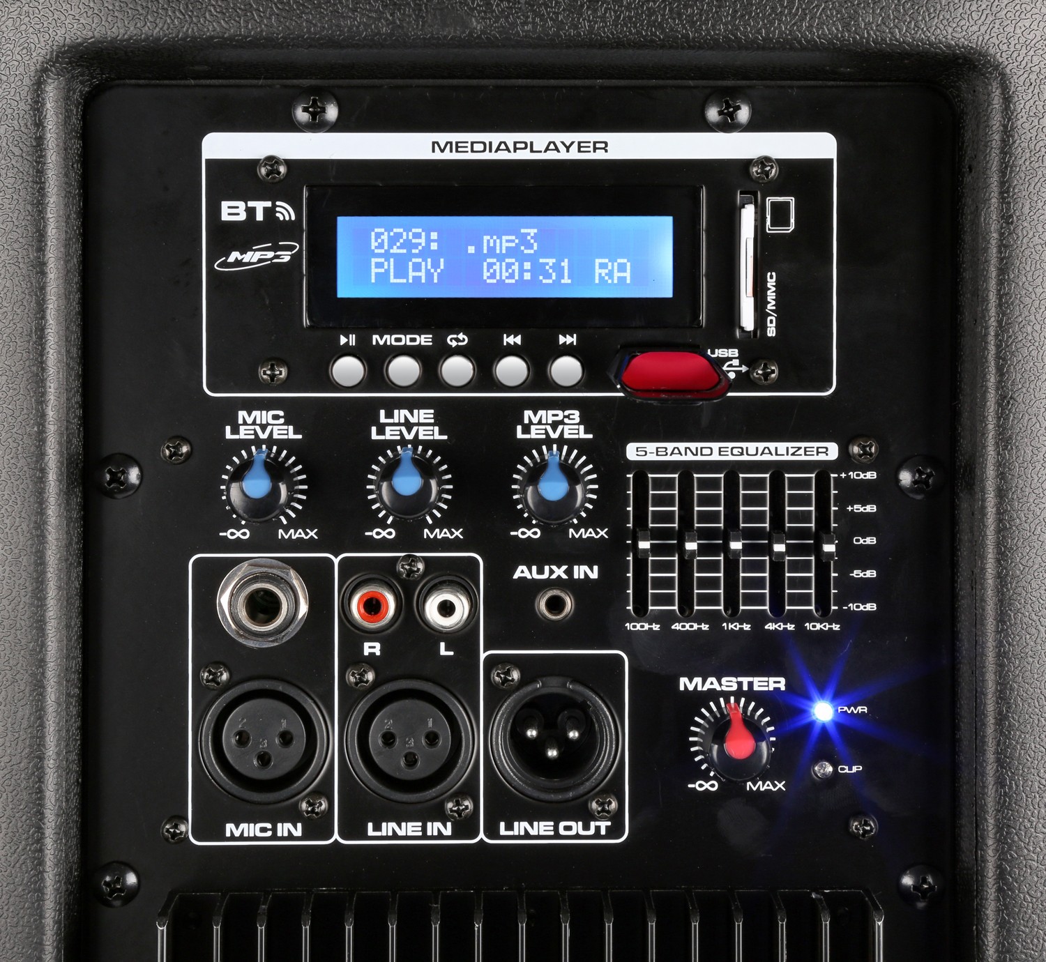 VONYX 550923427 1000w 2x 10 "portable speaker with 2 uhf radio microphones