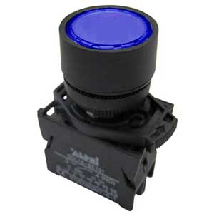 24V Blue LED Illuminated Rotary Button N/ AP/INT/3661-C