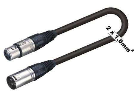 Cavo mic xlr m- xlr f 10m BPCXX-10BK