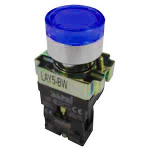 24V Blue LED Illuminated Rotary Button No AP/INT/B3661-I