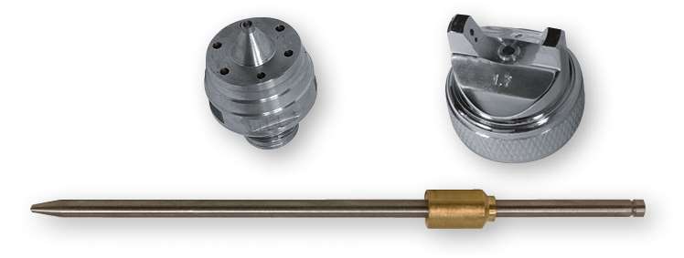 ASTURO 0090614SR Serie ago-cappello-ugello per AB-17G Ø 1,4 mm