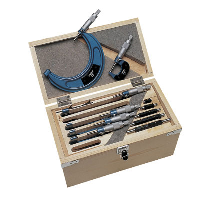 Set micrometri per misure esterne 0-150mm, graduazione 0.01mm