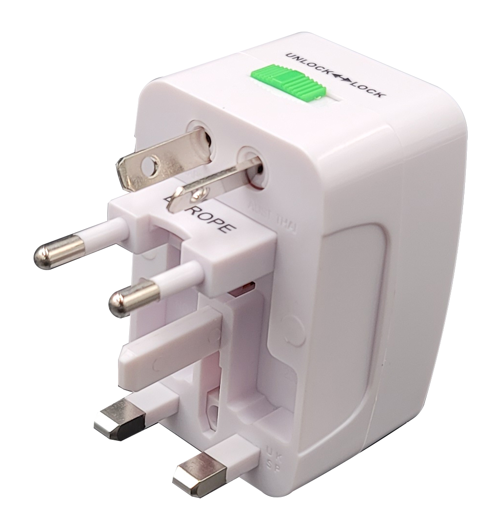 Adattatore universale da viaggio europa-regno unito-usa mod. MK-931