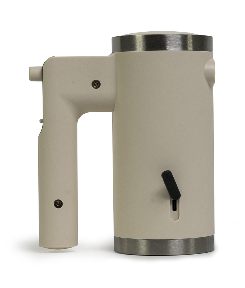 White battery-powered electric whisk