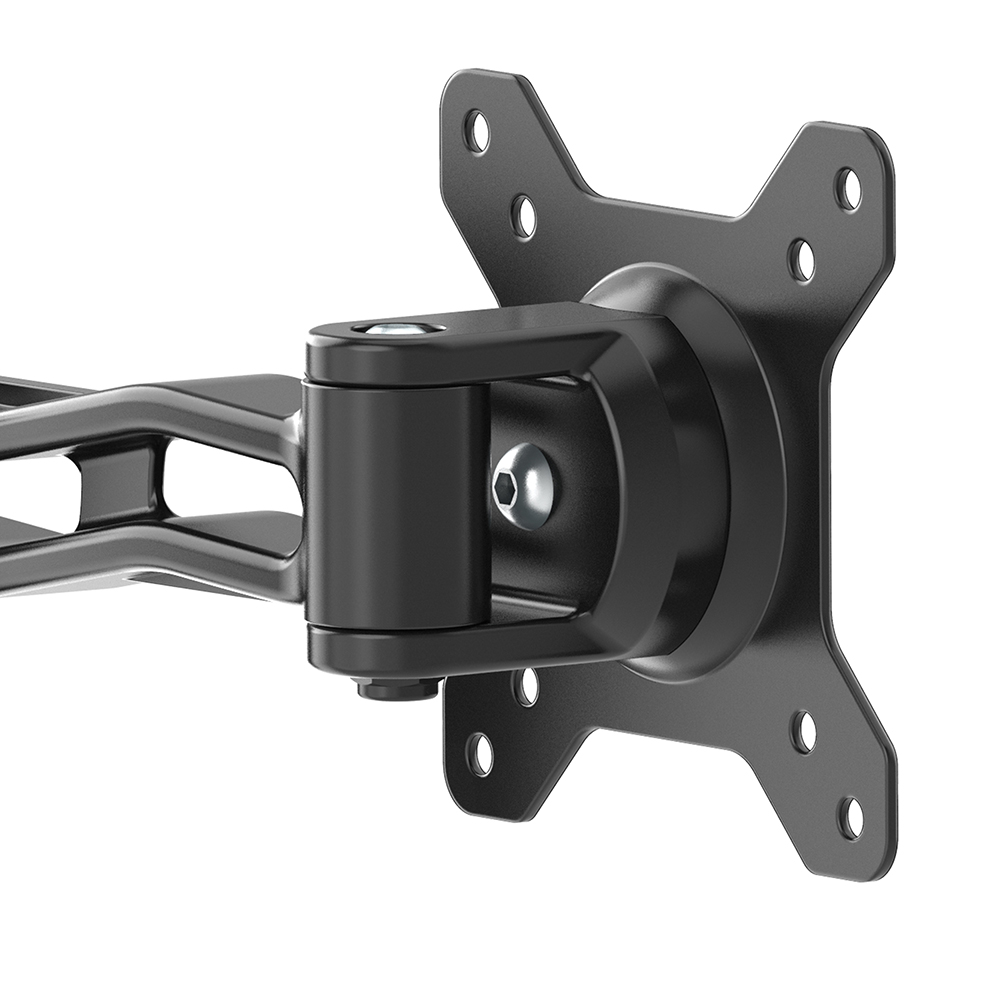 Supporto TV 10''-27'' a due snodi, nero, Mod. STV-IR-1027-2