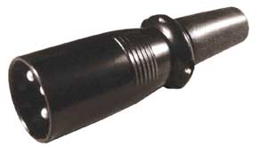 3-Pole Black Microphone Flying Connector SP/899N-C