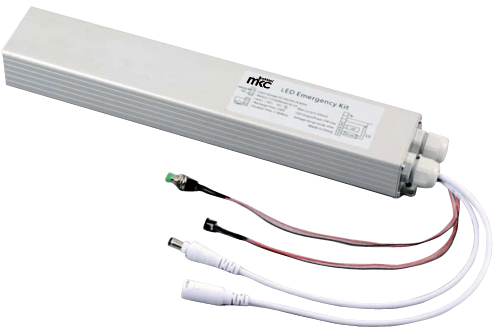 Emergency conversion kit for 230v LED strips with 7.4v 4000mAh Li-ion battery