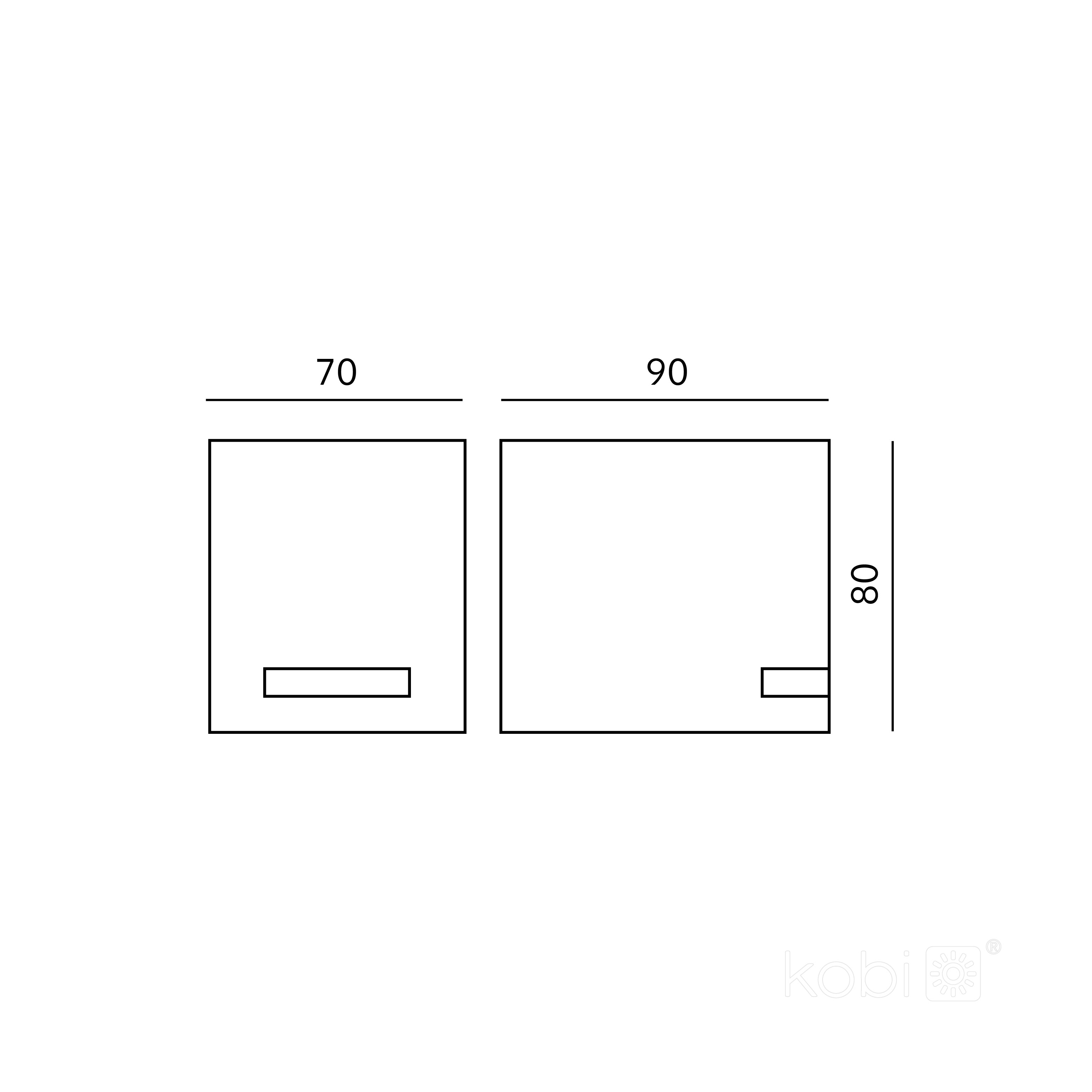 QUAZAR 8 - applique da esterno monoemissione 1xGU10 IP44 grigia, KOBI