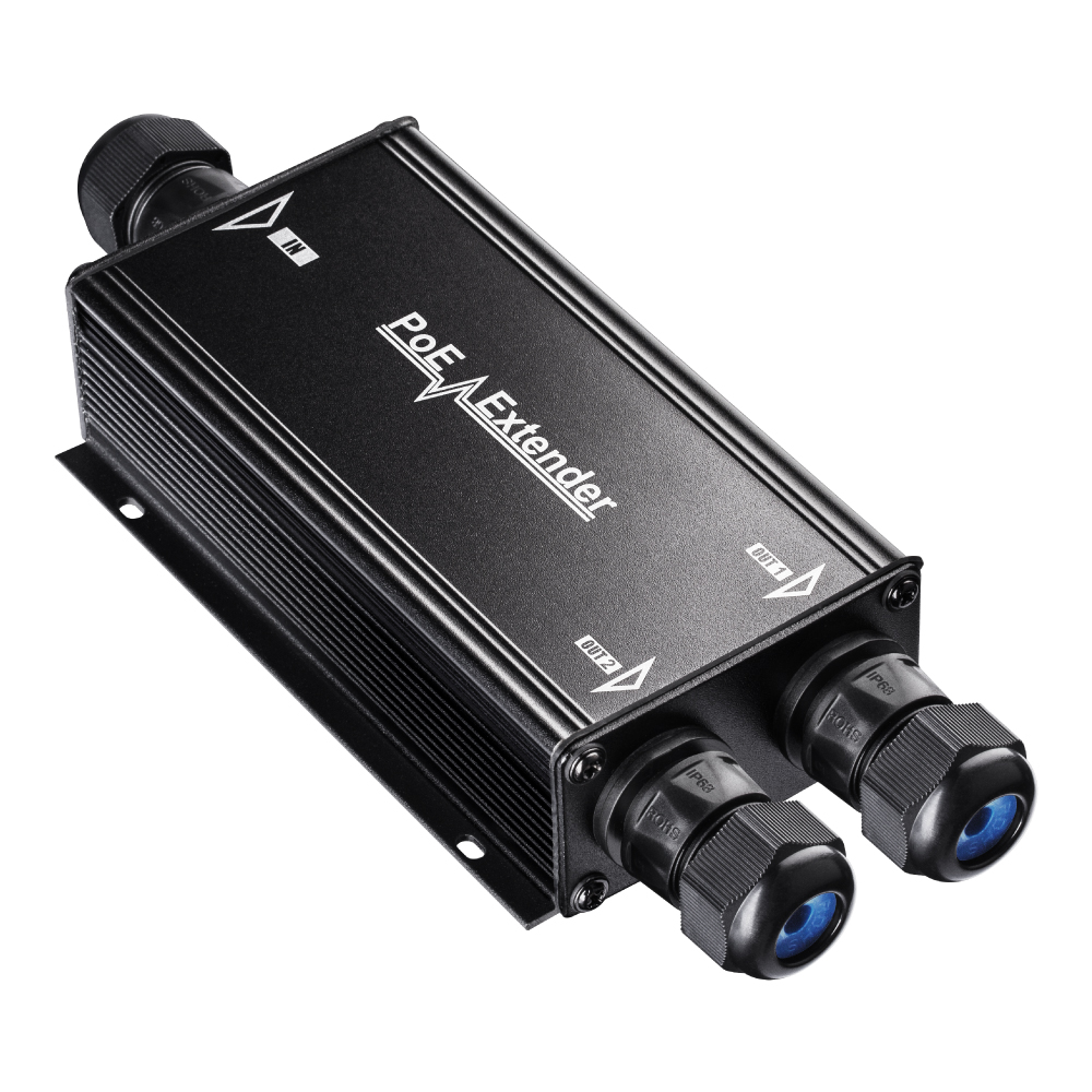 POE25 - 2-Channel Gigabit PoE++ Outdoor Waterproof Extender