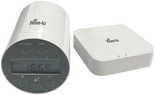 Hom-io kit termovalvole wifi composto da gateway + 1 termovalvola