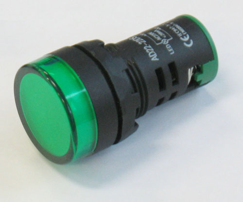 Segnalatore luminoso da pannello led 230v d.29mm rosso XY-LIL-22-230R MKC