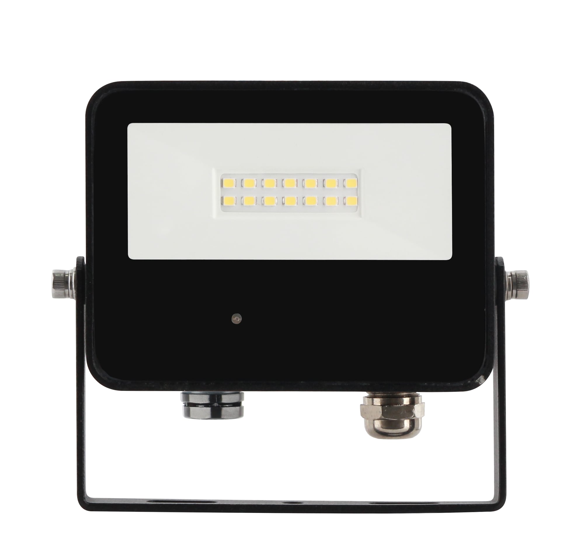 10W LED Floodlight with Twilight and Motion Sensor, 4000K Black ...