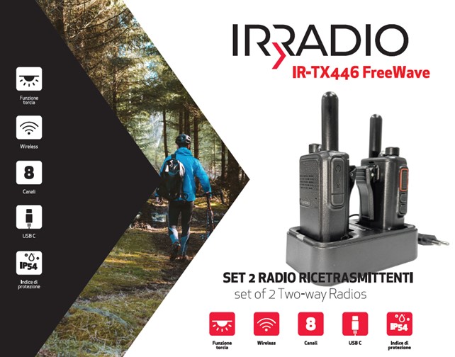 Set of 2 PMR Radios Mod. IR-TX446