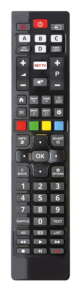 Dedicated remote control compatible with all PHILIPS TVs and SMART TVs produced from 2000 to the present, Model IR-RCPH2000