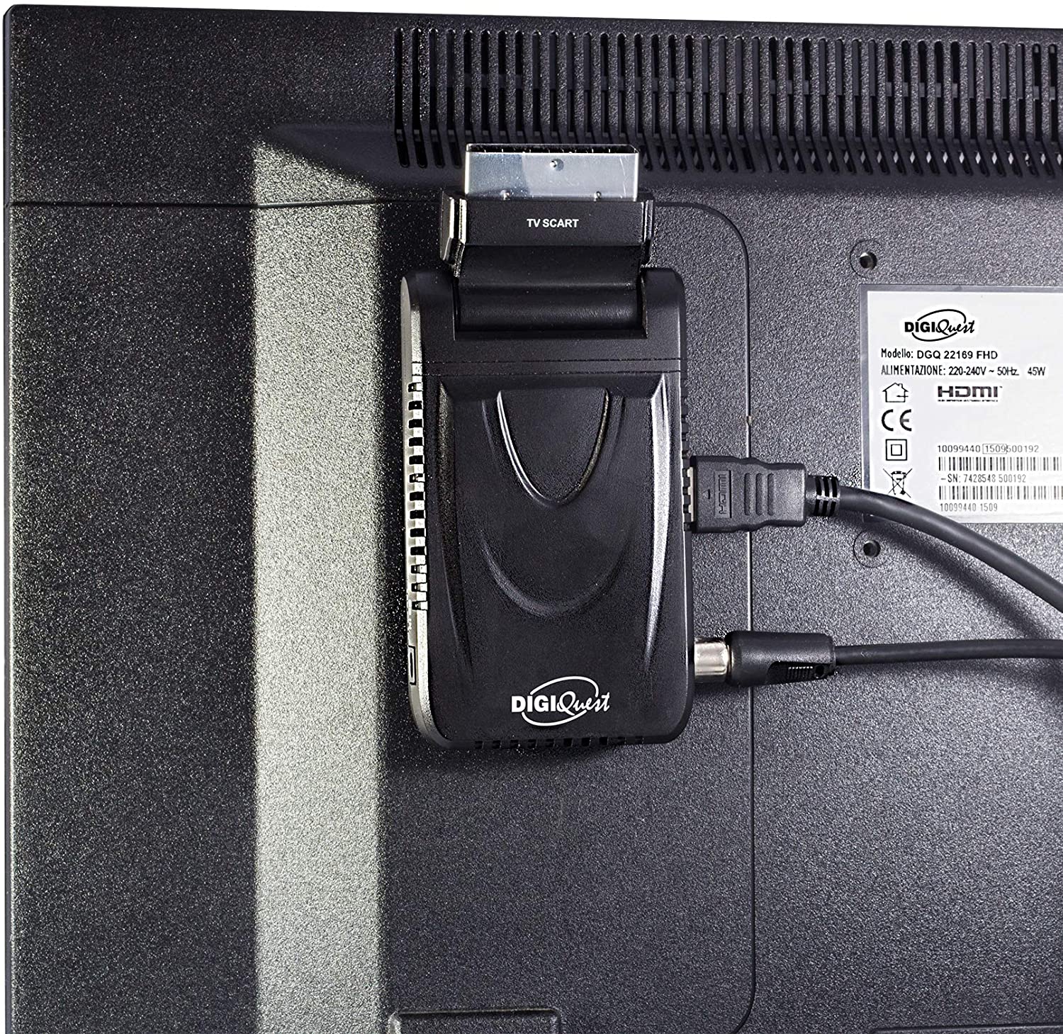 Decoder Digitale terrestre con display, USB player, DC12V e funzionalità Alexa