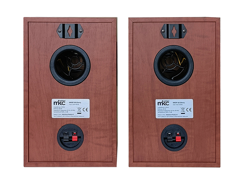 Pair of passive 2-way speakers 60W 6" 6Ohm MKDP-60 Cherry