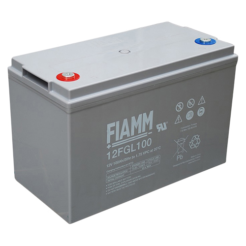 Batteria al piombo ricaricabile 12V 100Ah terminale m6 FIAMM