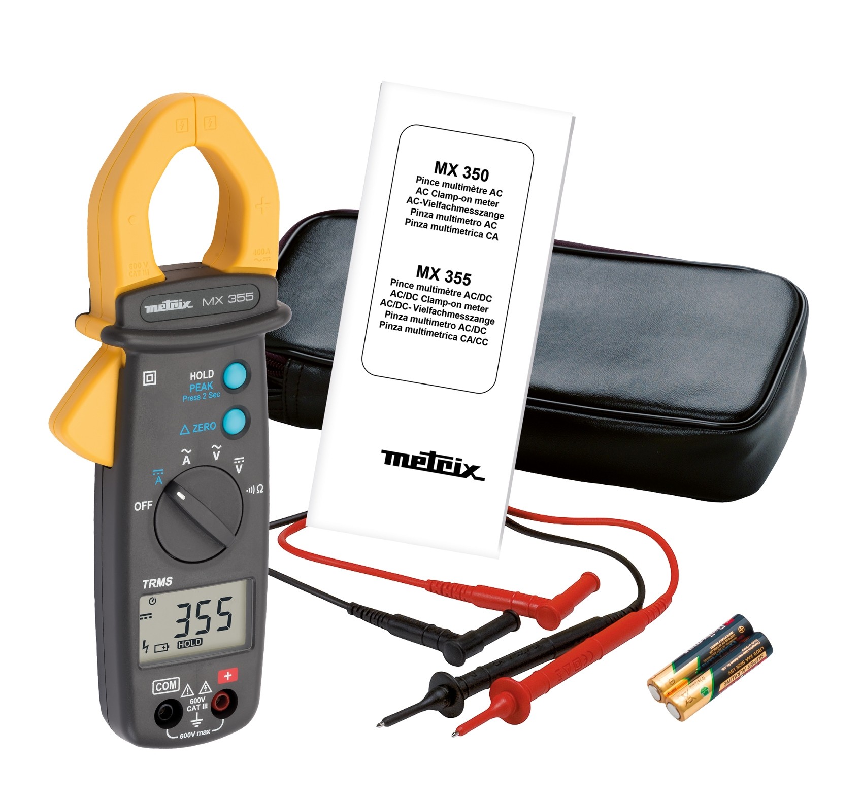 MX 355 Compact TRMS Multimeter Clamp 400 A AC/DC Metrix