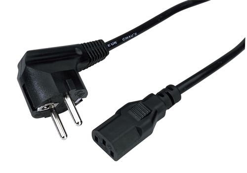 MKC 149000289 Cable shuko 90°/iec c13 s/p 2mt.