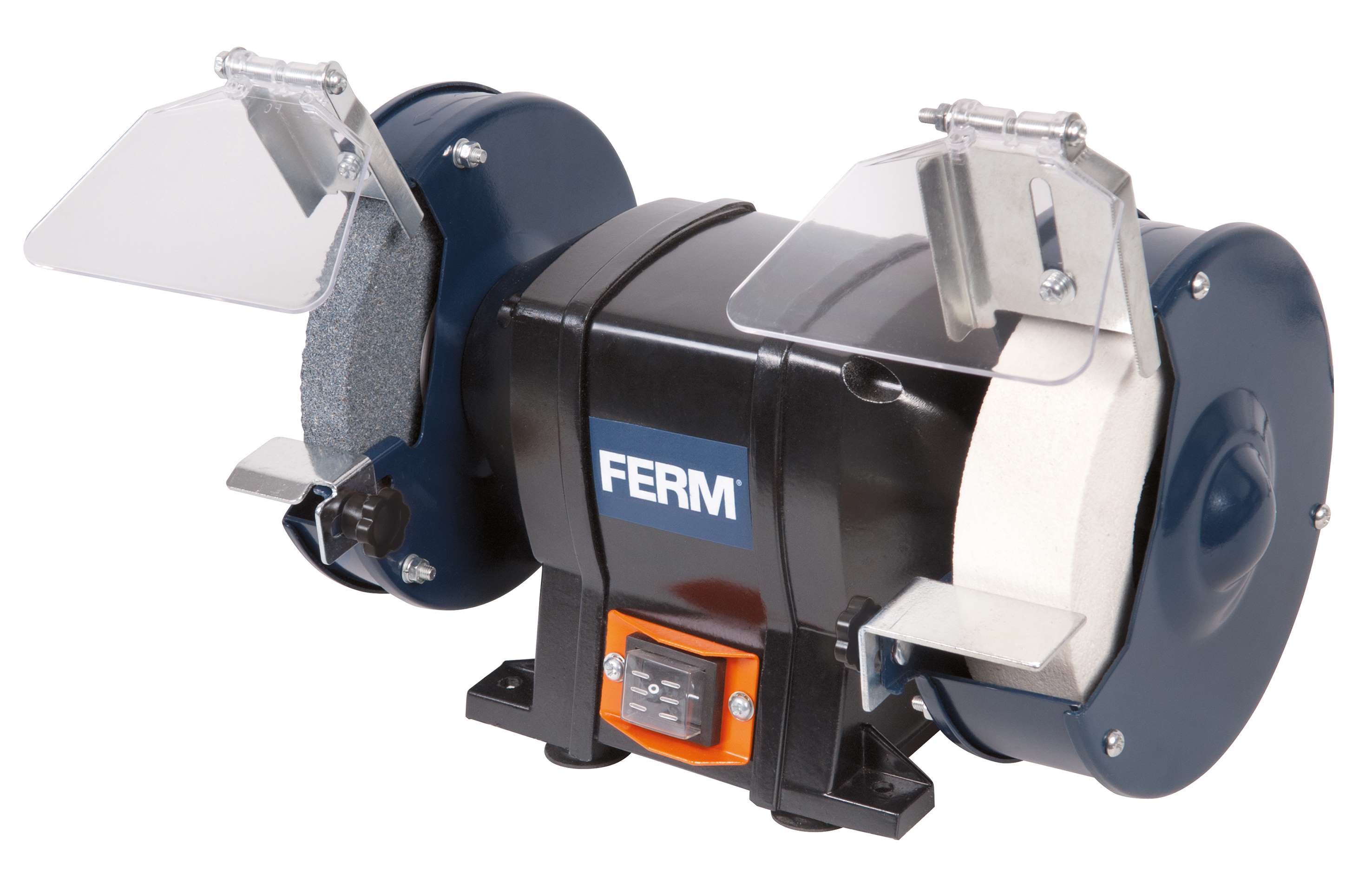 FERM BGM1020 Bench Grinder 250W - no-load speed 2950 rpm - grinding wheel size 150x20 mm - weight 8.5 kg
