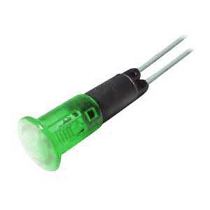 10mm Diameter Green Indicator Light 220VAC SEGN/28V-C