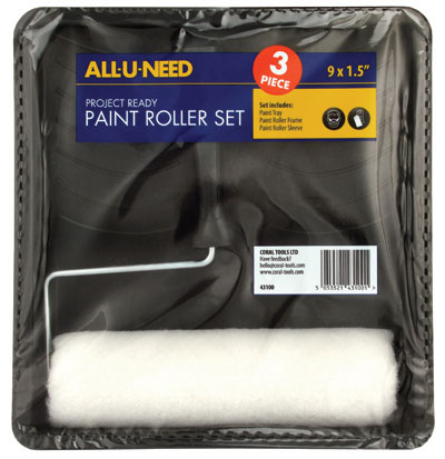 Set 3 rulli 9" per pittura, All-U-Need