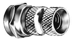 Connettore spina, tipo F con oring , per cavo da 6.3mm