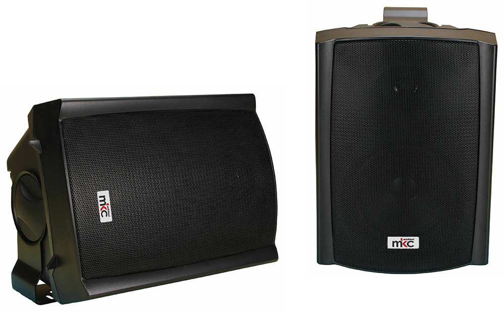 MKC 550718533 Speakers ( pair) Box Bass Reflex 50W black 8ohm , w/transformer 100V.