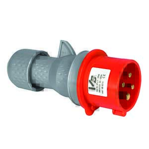Spina Elettrica Industriale 3P+Terra Ip44-16A 400V Rosso SP/VB214-C
