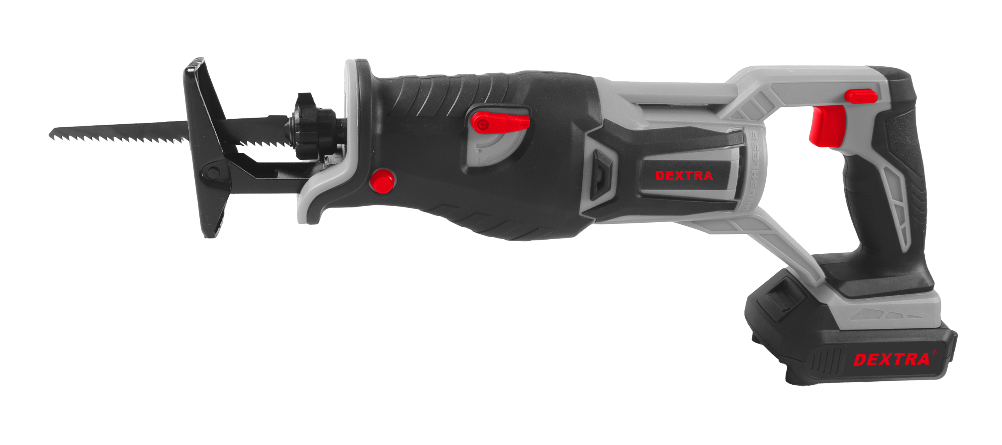 Sega a gattuccio brushless 20V 3.000 colpi/min con corsa lama 25,4 mm DEXTRA