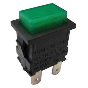 Interruttore A Pulsante Verde On INT/3042H-I