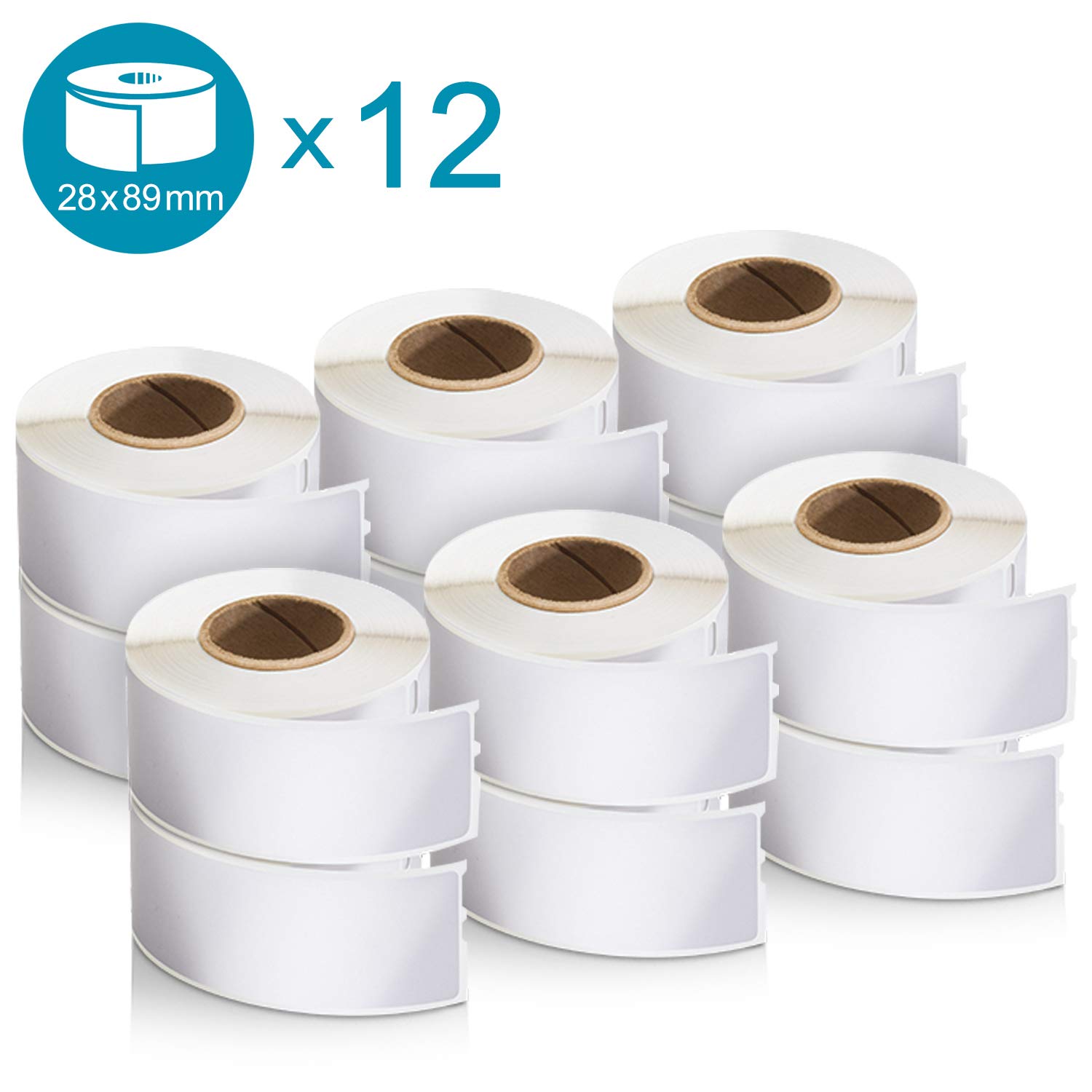 Etichette DYMO® LabelWriter™ 28x89mm - Bianco Value Pack (12 Rotoli)