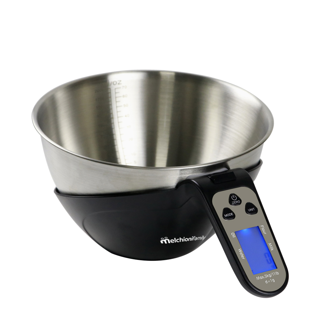 Bilancia da cucina EQUILIBRA con ciotola 2L nero