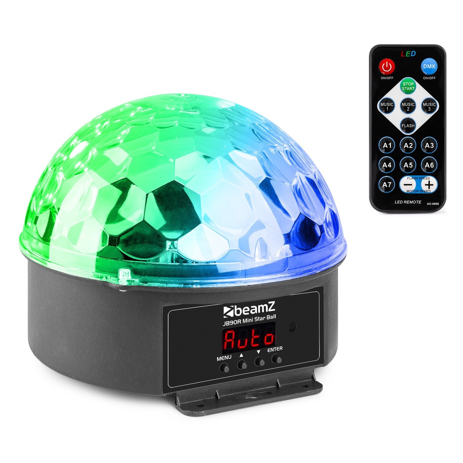 Mini Star Ball DMX LED 9 colours, Model JB90R