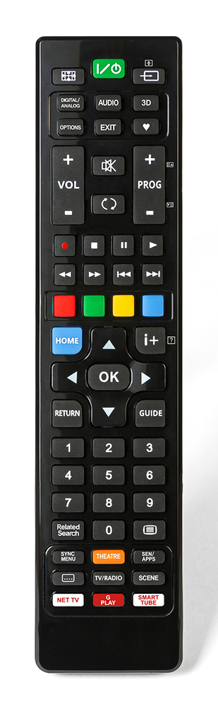 Dedicated remote control compatible with all SONY TVs and SMART TVs produced from 2000 to the present, Model IR-RCSO2000