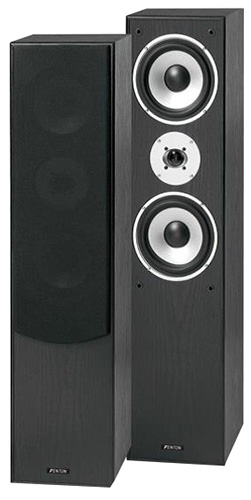 Coppia diffusori 3 vie a torre da 150W  con woofer da 6.5“, colore nero, Mod.SHFT60B