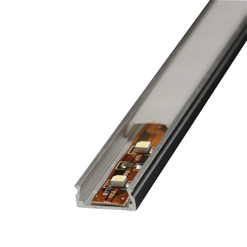 Profilo alluminio per stripled da 10mm copertura opale piana 2mt. MKC Light
