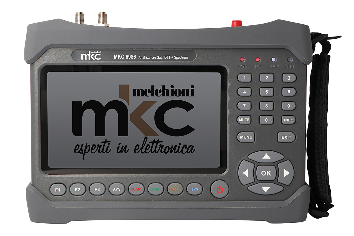 Analizzatore Satellitare Spectrum MKC 6986: H265 + 10bit + WiFi + Fibra Ottica