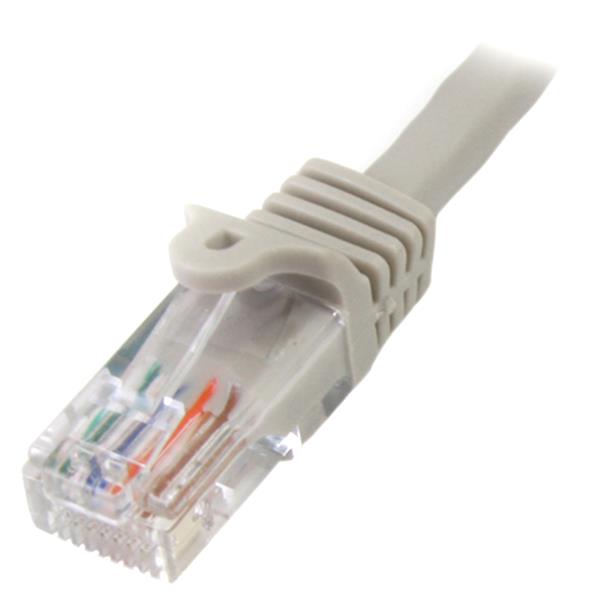 Startech.com 45PAT7MGR 7m Gray Cat5e Patch Cable with Snagless RJ45 Connectors - Long Ethernet Cable - 7 m Cat 5e UTP Cable (45PAT7MGR)