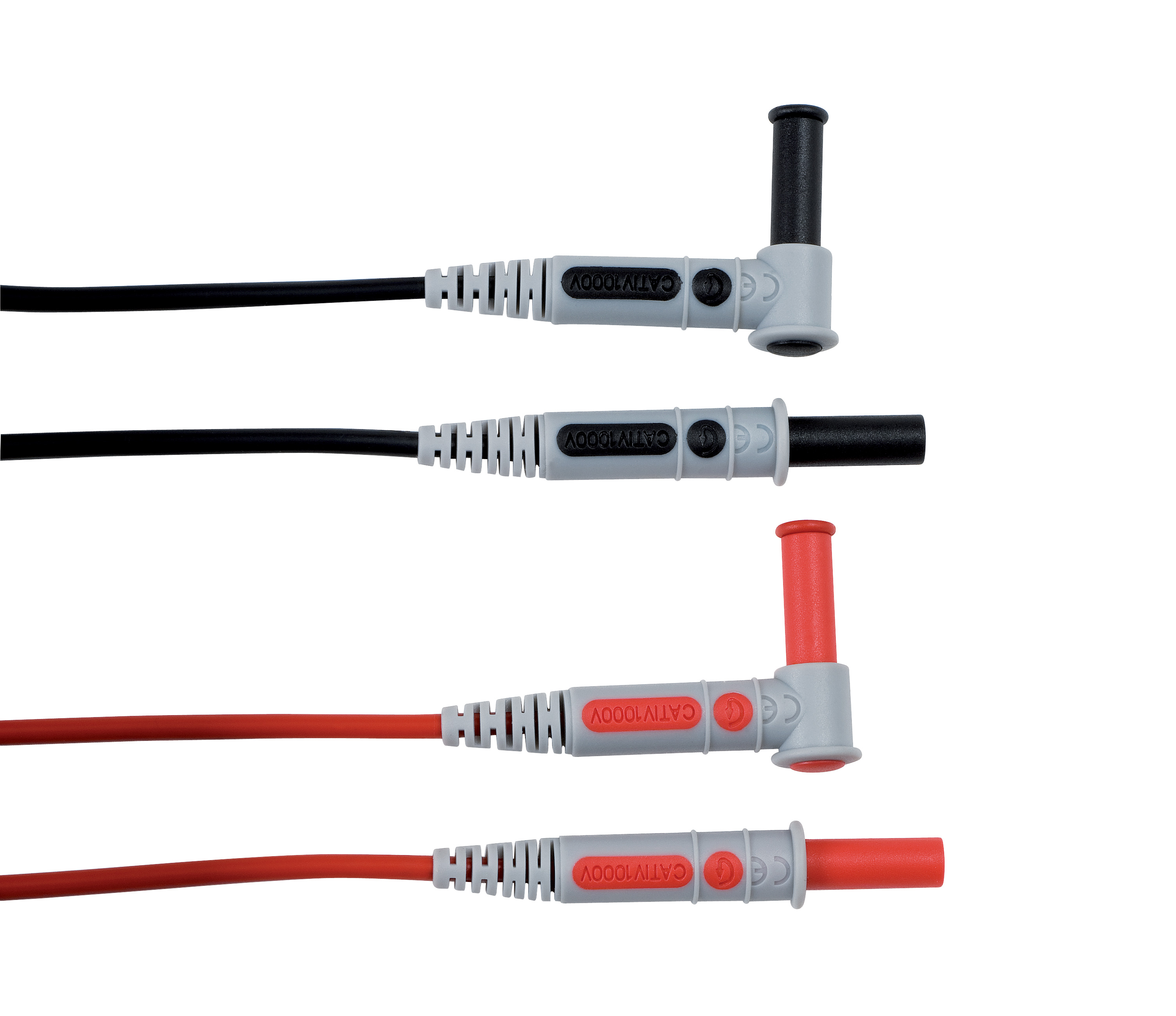 Cavi di sicurezza (R/N) spina maschio 90° d.4mm AMRA Chauvin Arnoux P01295453Z