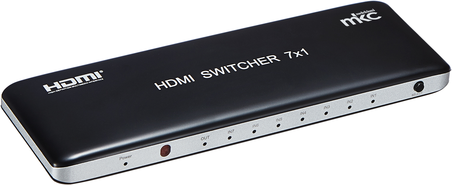 HDMI Selector V2.0b UHD 4K/60Hz 7IN x 1OUT model MK-DSW7 2.0